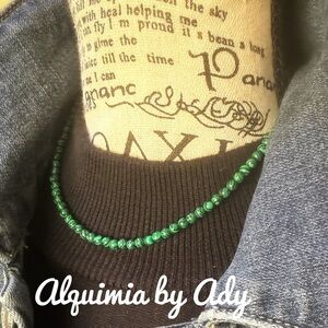 Alquimia Green Beaded Necklace